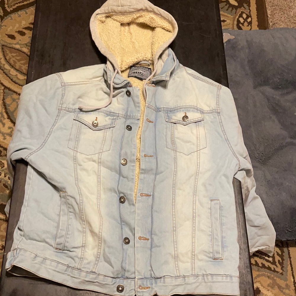 Brooklyn ny button up hoodie/jacket